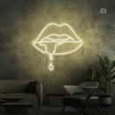 Sinal de néon Lábio cáustico