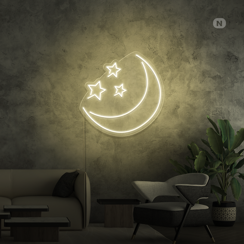 Sinal de néon  Lua