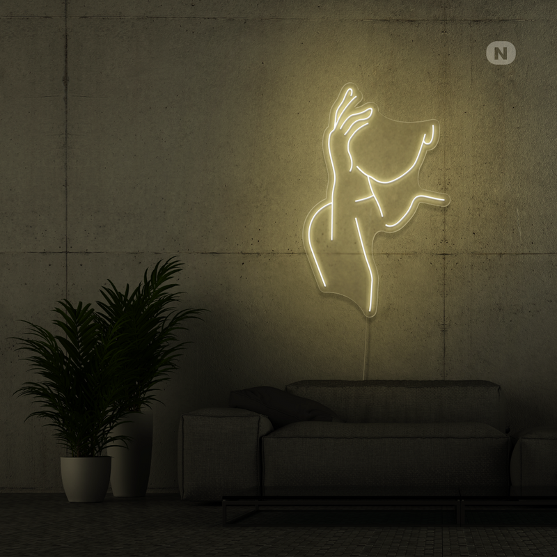 Sinal de néon Seductive Face