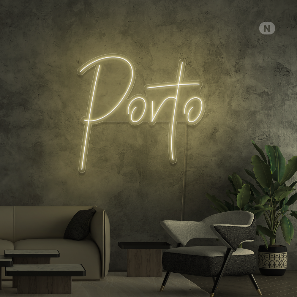 Sinal de néon Porto