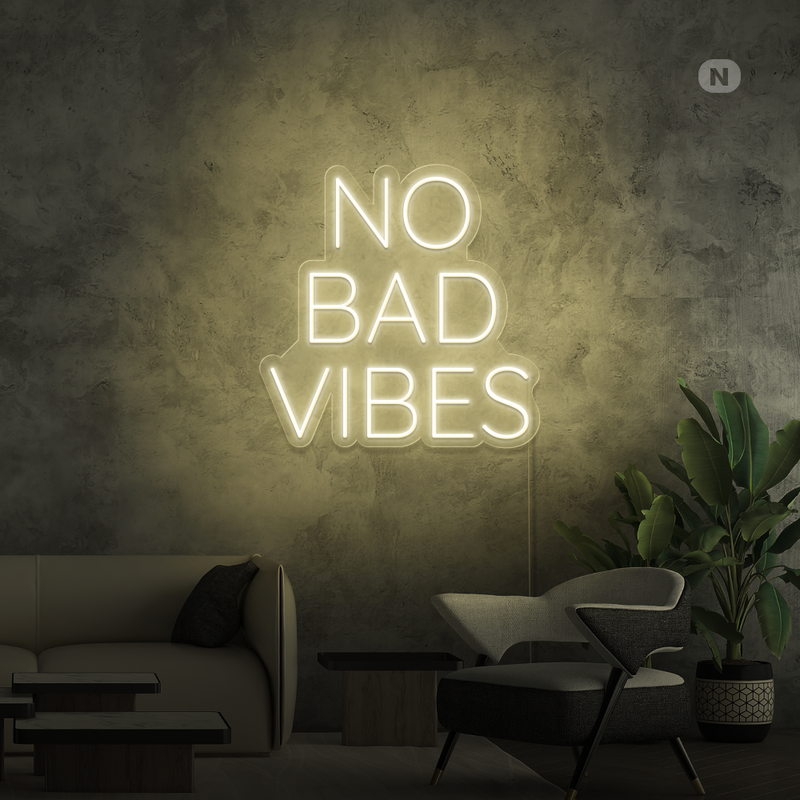 Sinal de néon No Bad Vibes