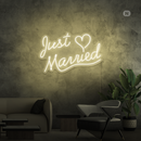Sinal de néon Just Married