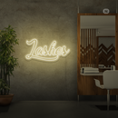 Sinal de néon Lashes