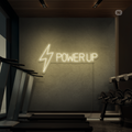 Sinal de néon Power Up
