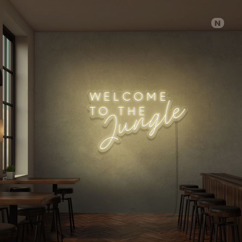 Sinal de néon We're All Mad Here