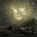 Sinal de néon Cara de Joker