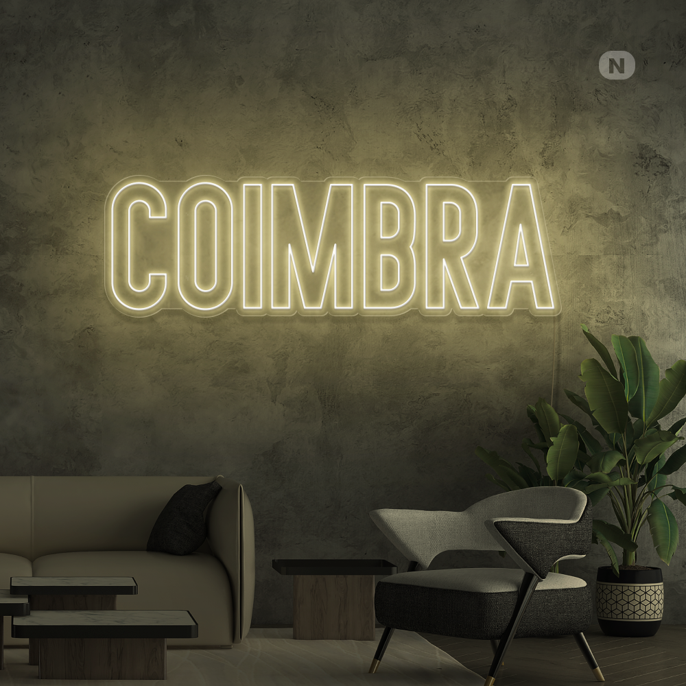 Sinal de néon Coimbra