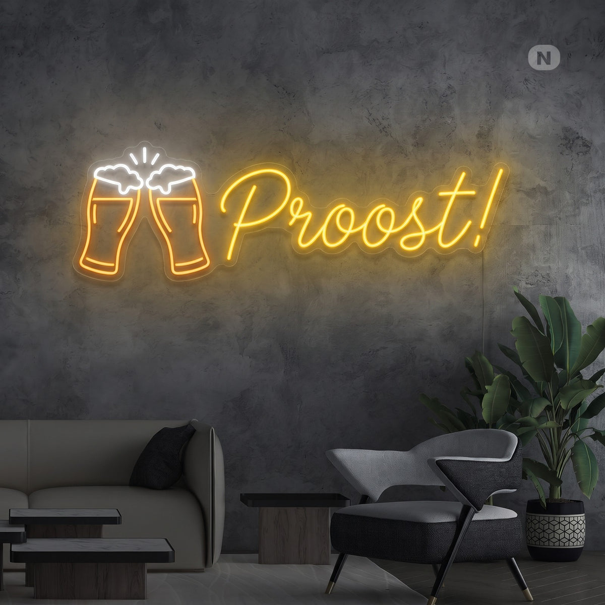Toilet neon sign