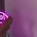 Sinal de néon Foguetão