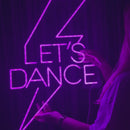 Sinal de néon Let's Dance