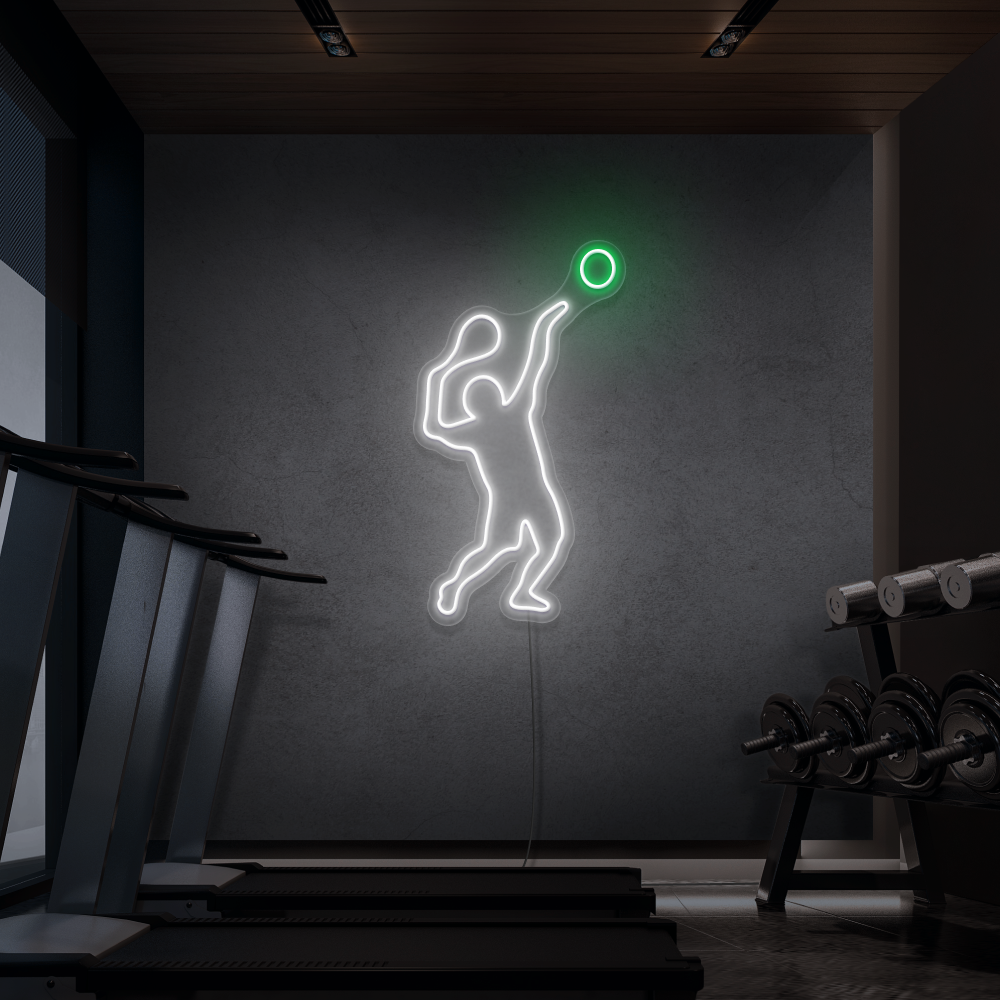 Sinal de néon Tênis