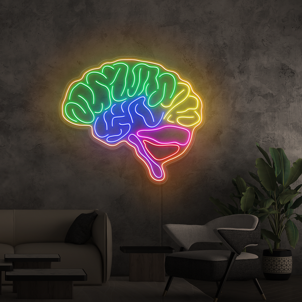Sinal de néon Cérebro