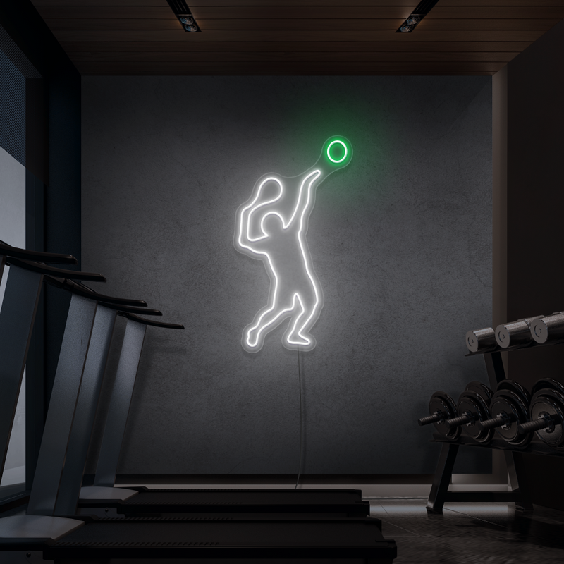 Sinal de néon Tênis