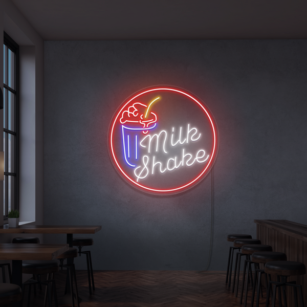 Sinal de néon  Milkshake